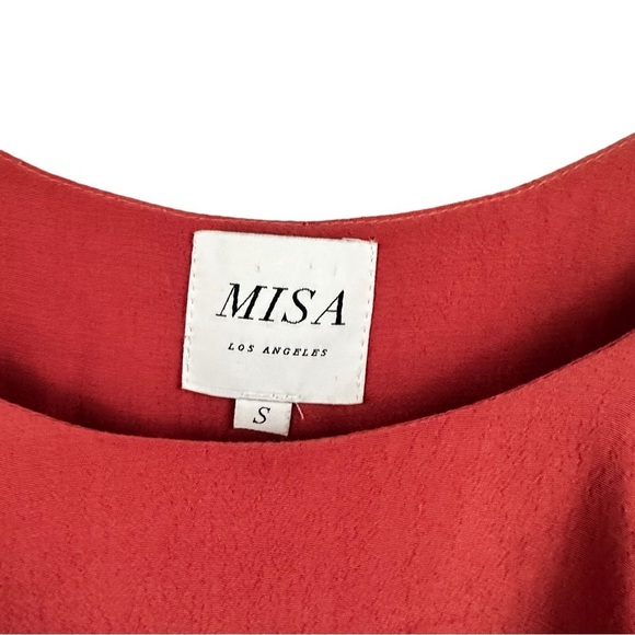 MISA LOS ANGELES Marina Cold Shoulder Ruffle Top - Picture 9 of 9